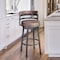 Armen Living Titana 30" Barstool in Mineral finish with Bandero Tobacco upholstery 721535746873 - alternate 1